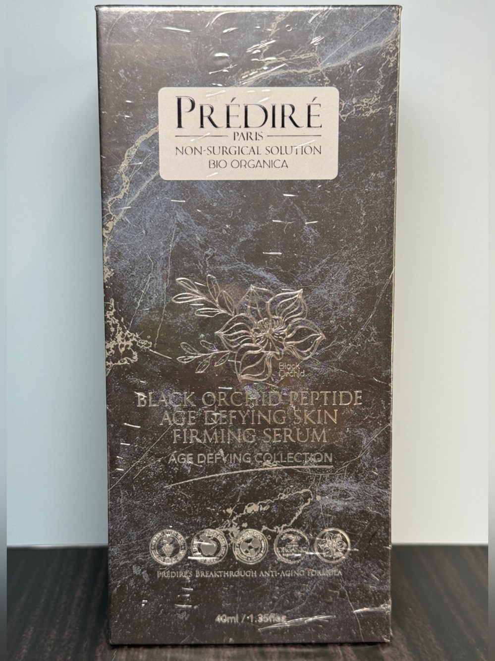 PREDIRE PARIS Black Orchid Peptide Age Defying Skin Firming Serum NIB Authentic